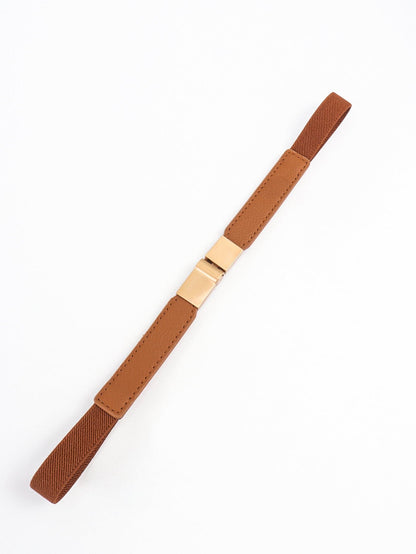 PU Elastic Skinny Belt.