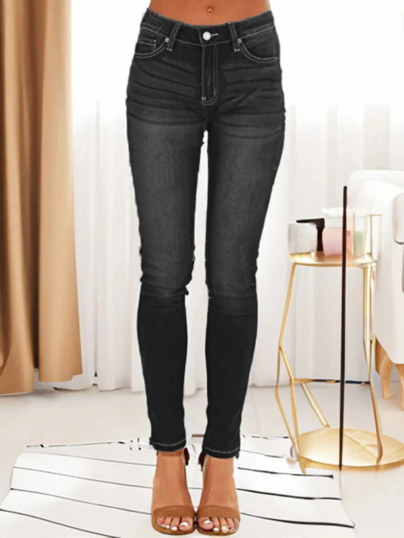 Skinny Fit Washed Jeans Coco’s Tee Boutique