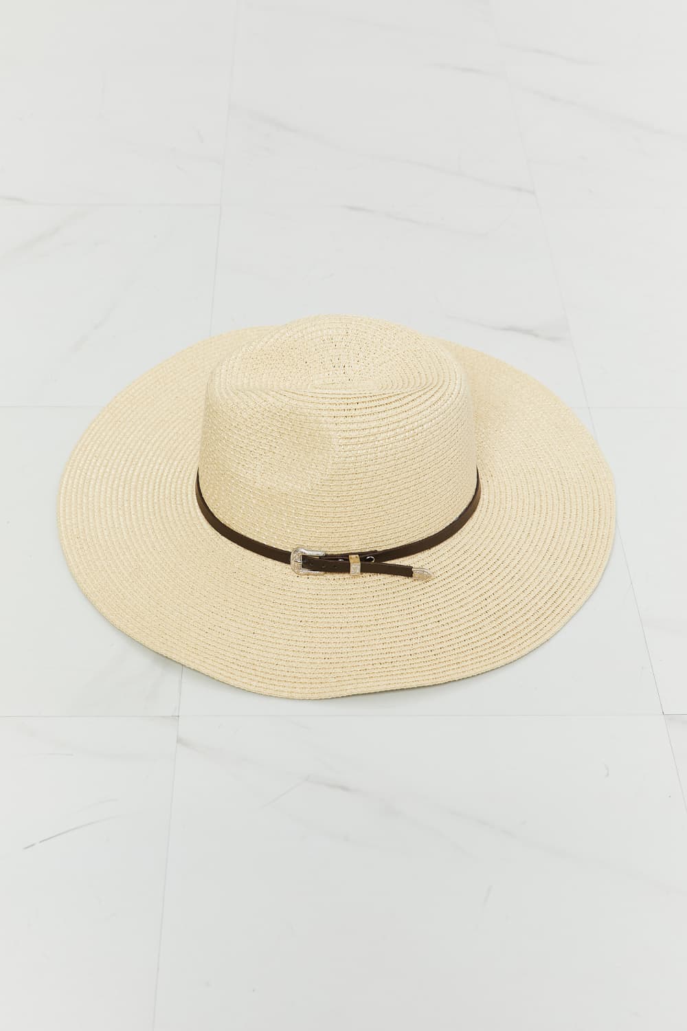 Fame Boho Summer Straw Fedora Hat.