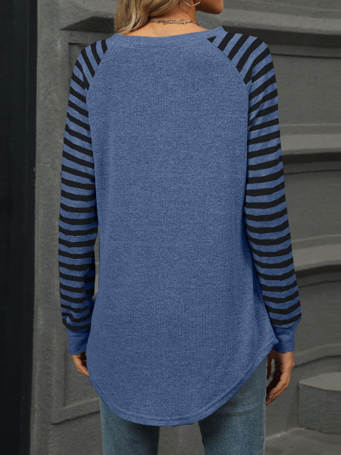 Chic striped long sleeve t-shirt