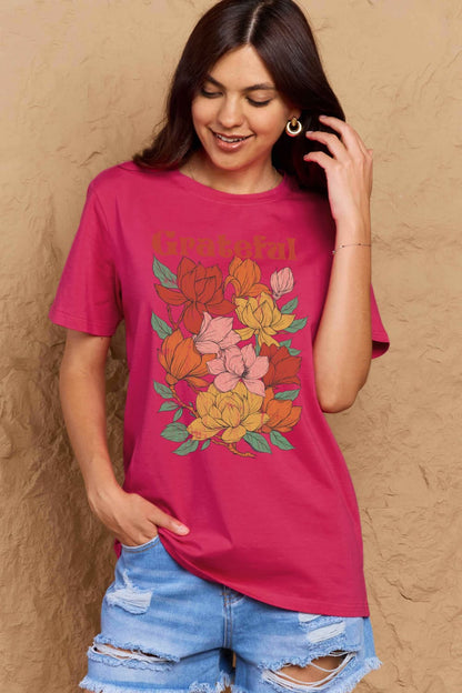 Simply Love: Grateful Flower Tee