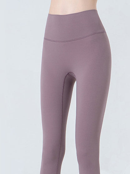 Wide Waistband Cropped Sports Leggings.