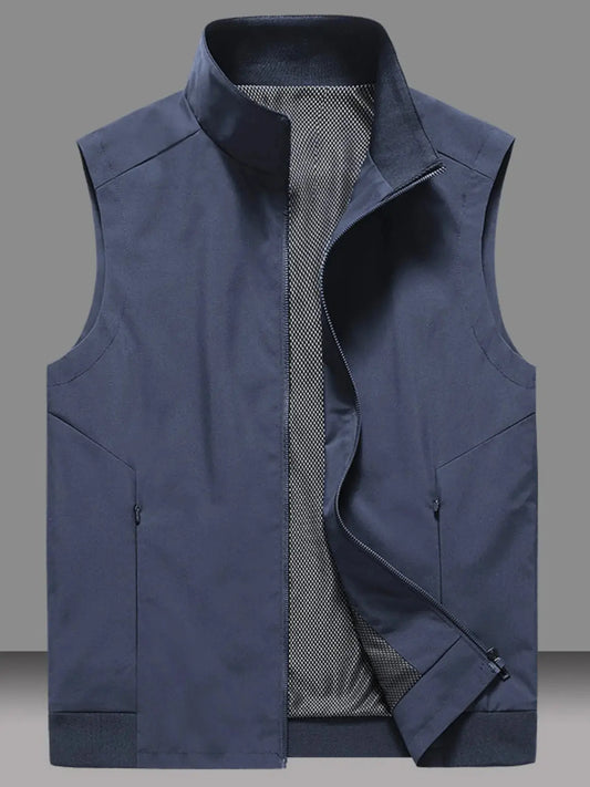 Men's Plus Size Zip Up Vest Coat Simply Love