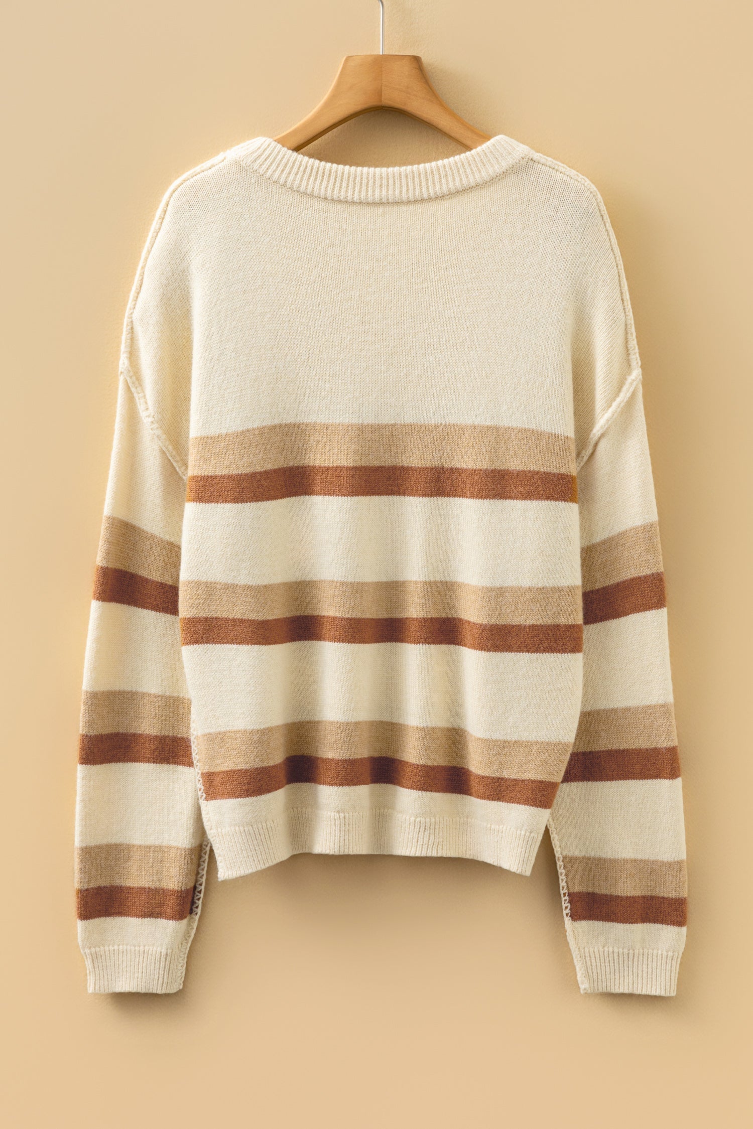 Dear-Lover Khaki Knit Sweater Women's Casual Oversized Cozy Fall Knitwear Dear-Lover Dropshipping