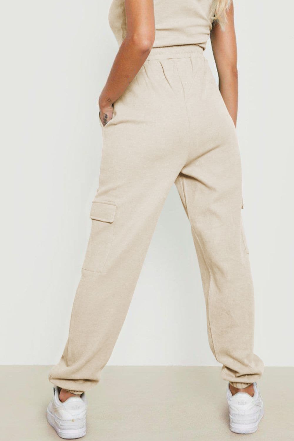 Drawstring Joggers with Pockets.