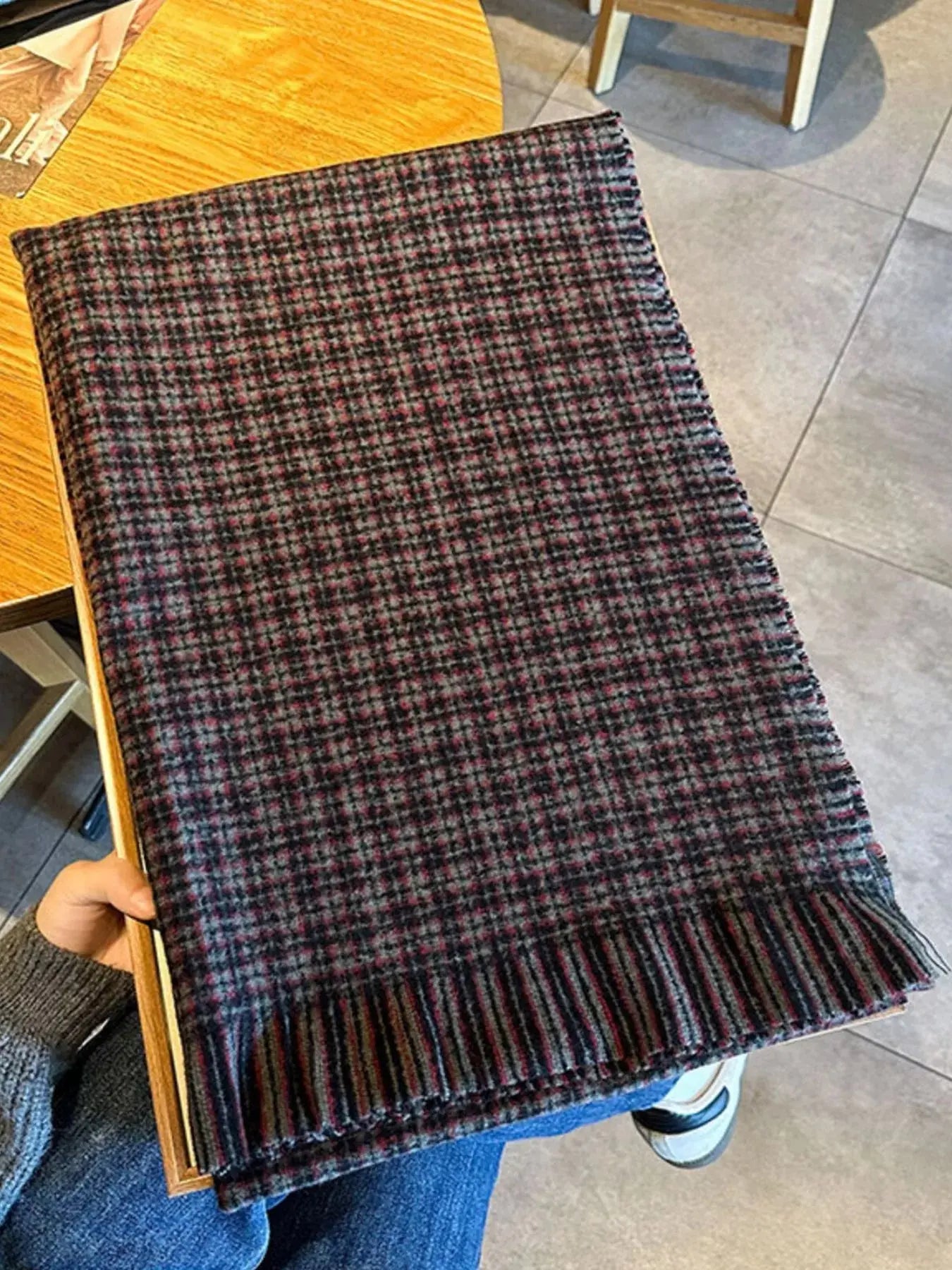 Plaid Warm Scarf Simply Love