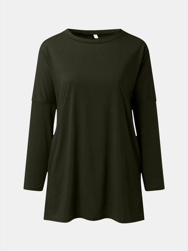 Chic long sleeve tee with pockets