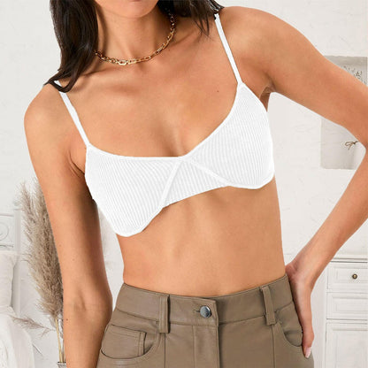 Scoop Neck Spaghetti Strap Bra.