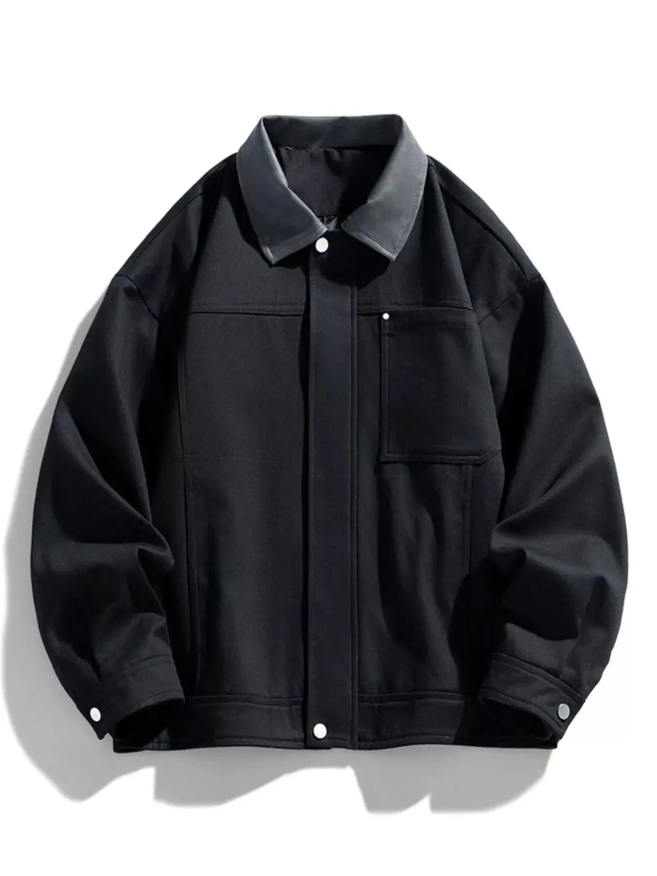 Men's Plus Size Snap Down Long Sleeve Jacket Simply Love