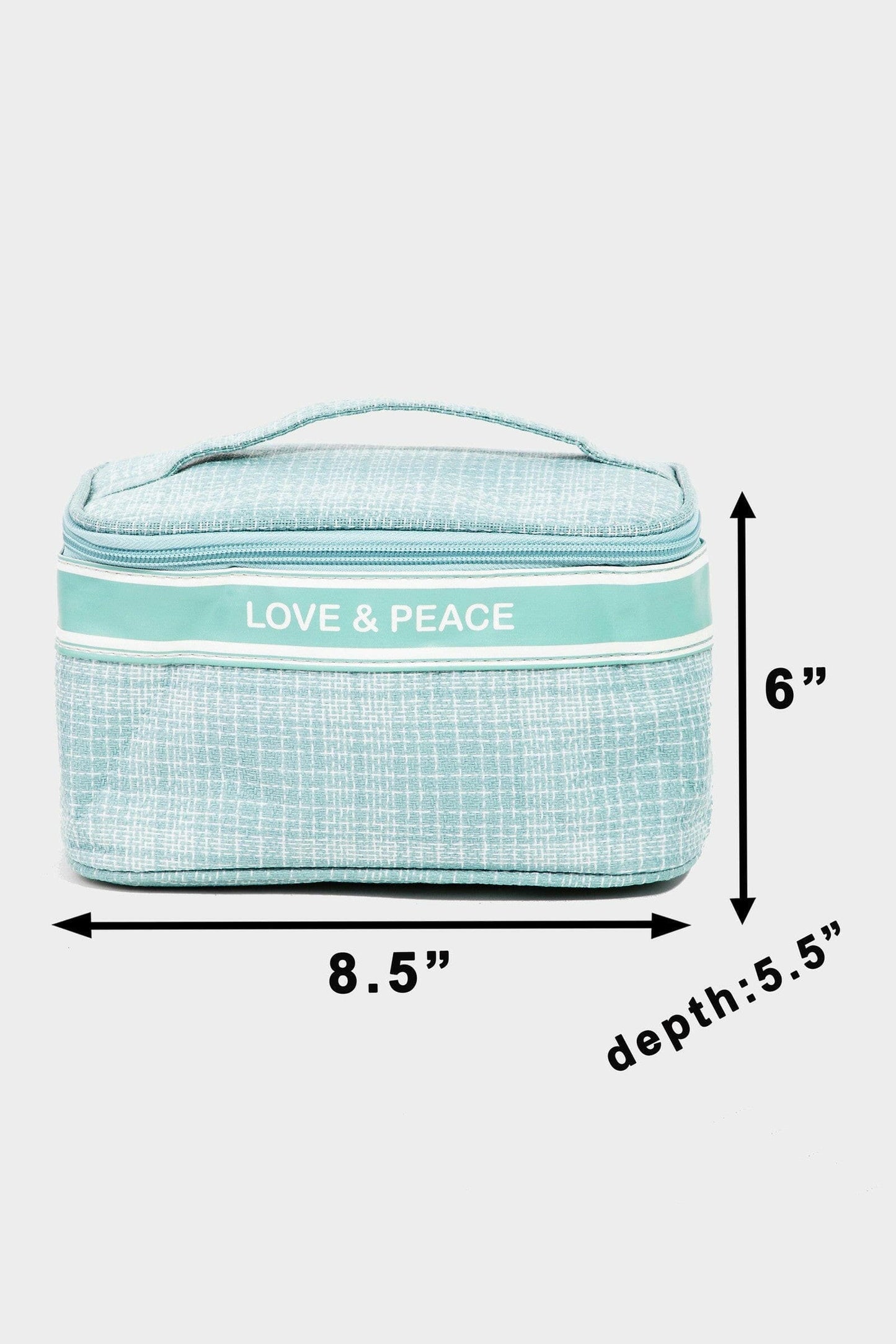 Fame Love & Peace Striped Handle Bag.