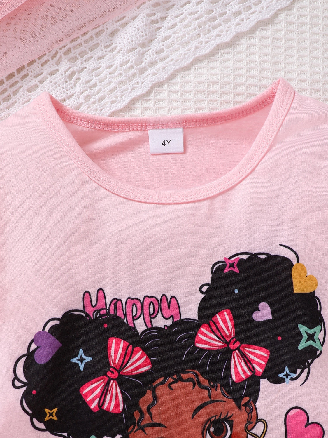 Children's Cartoon Graphic Top and Pants Set Divine Design4U