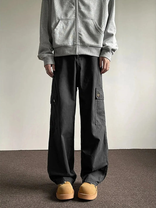 Men's Full Size Loose Fit Cargo Jeans Plus Size Simply Love