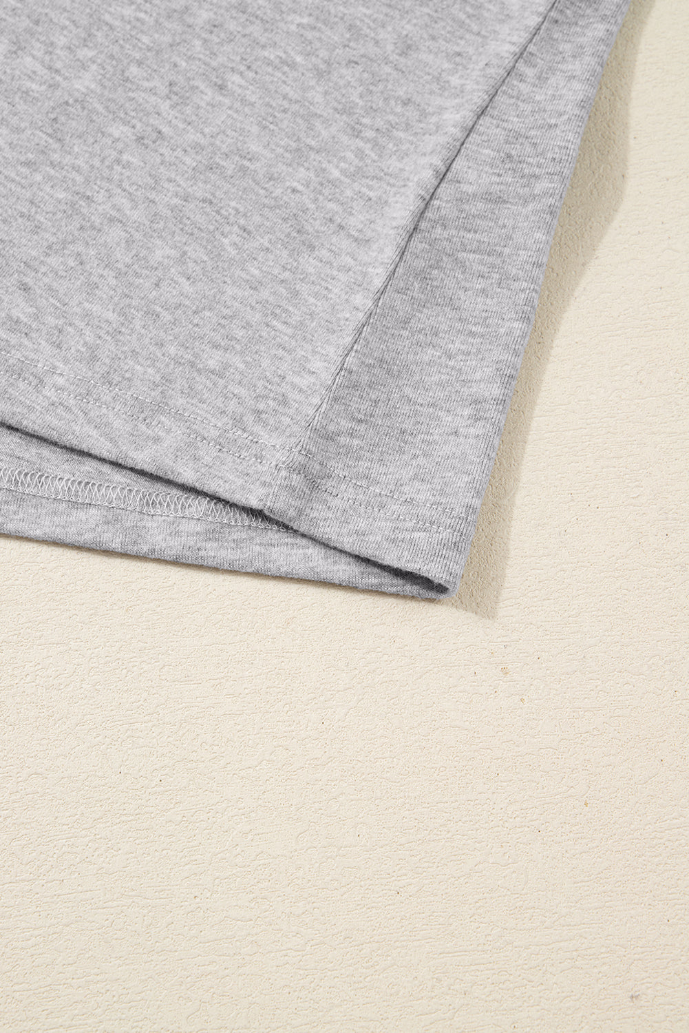 Gray Hollowed Lace Ribbed Knit Patchwork Long Sleeve Top Dear-Lover Dropshipping