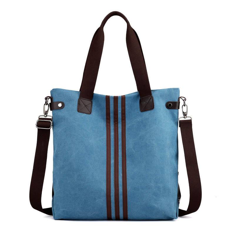 Kelly Canvas Tote Bag with Adjustable Strap and Double Top Handles - Love Salve 