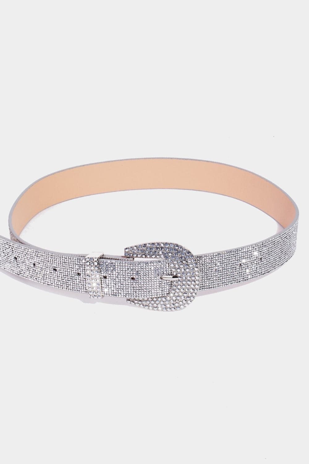 Fame rhinestone embellished belt