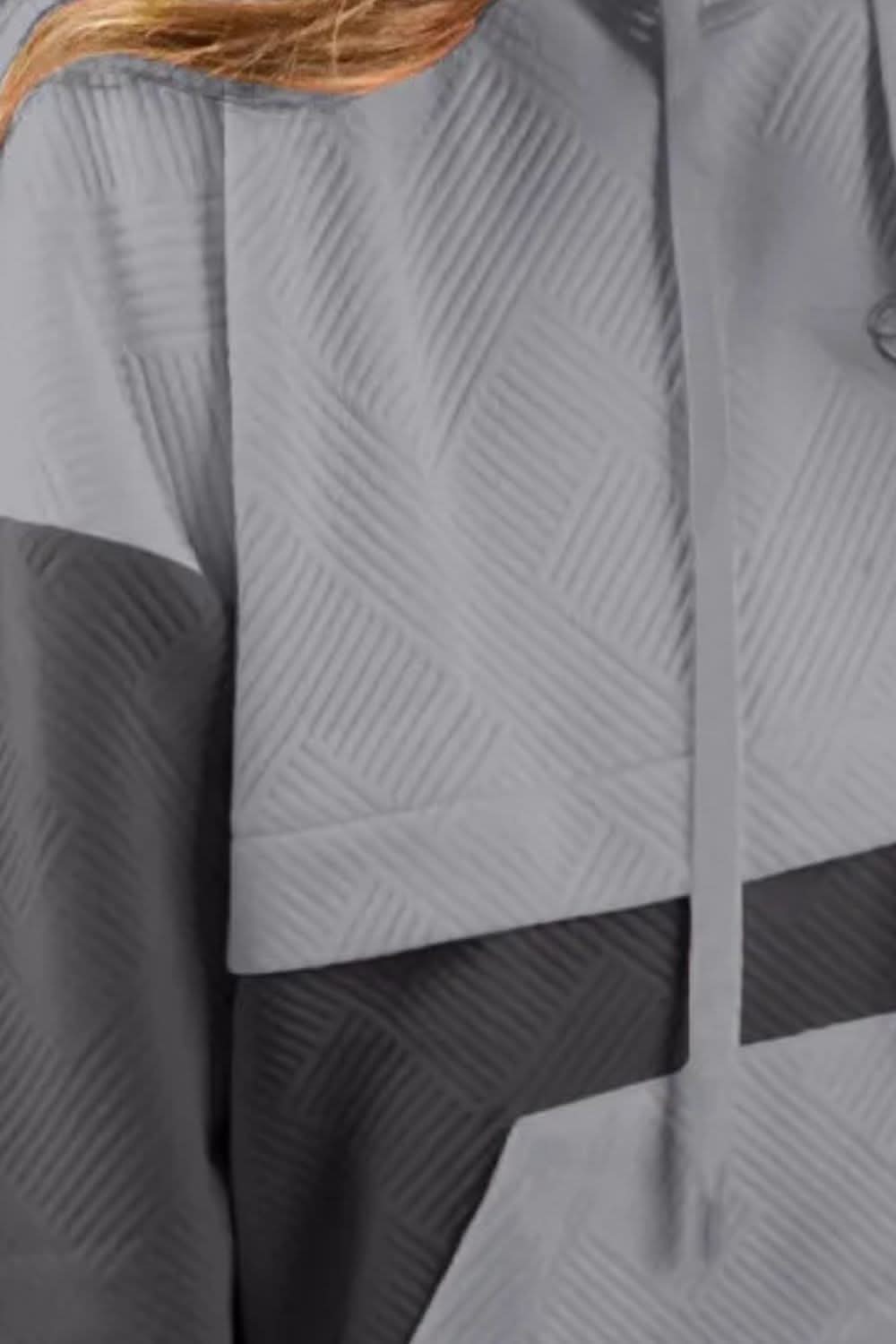 Colorful block design hoodie - Love Salve 