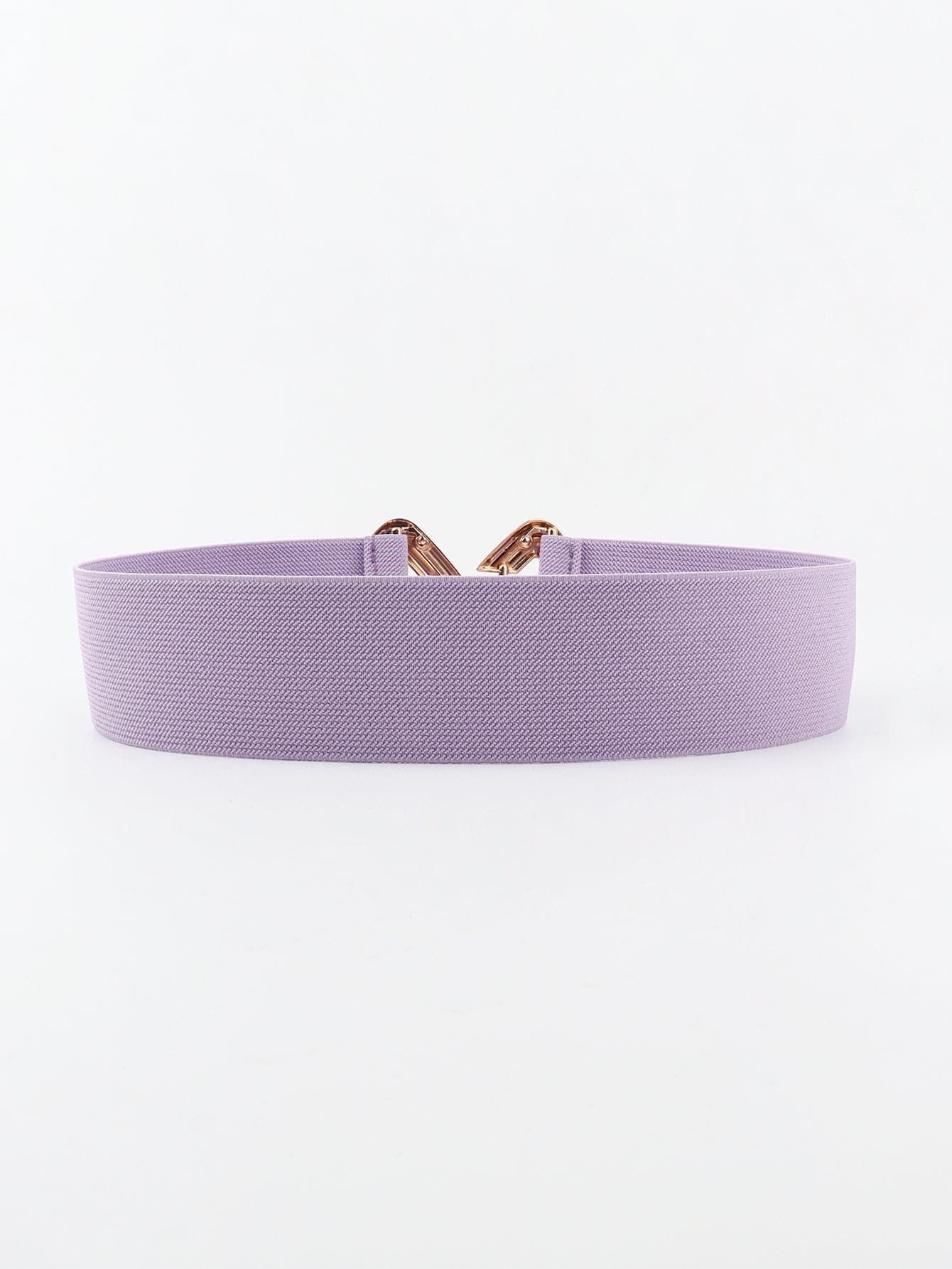 Geometric Buckle Elastic Wide Belt.