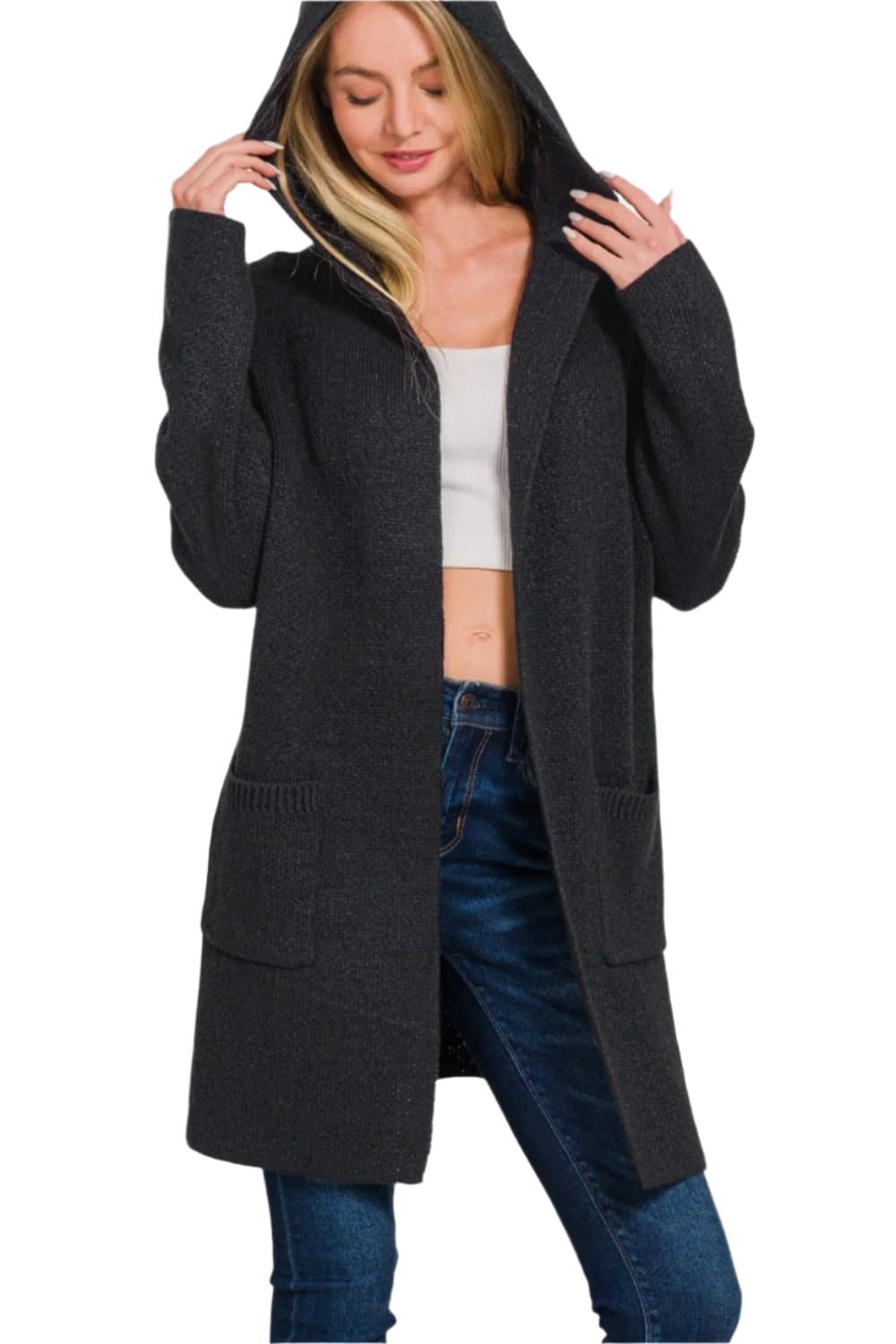 Chic and cozy hooded cardigan for effortless layering