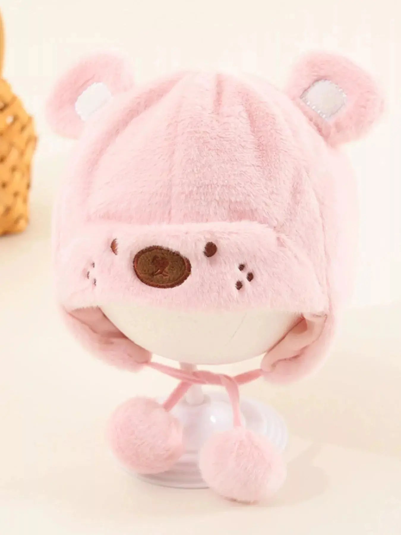 Children's Cute Bear Ear Plush Hat Simply Love