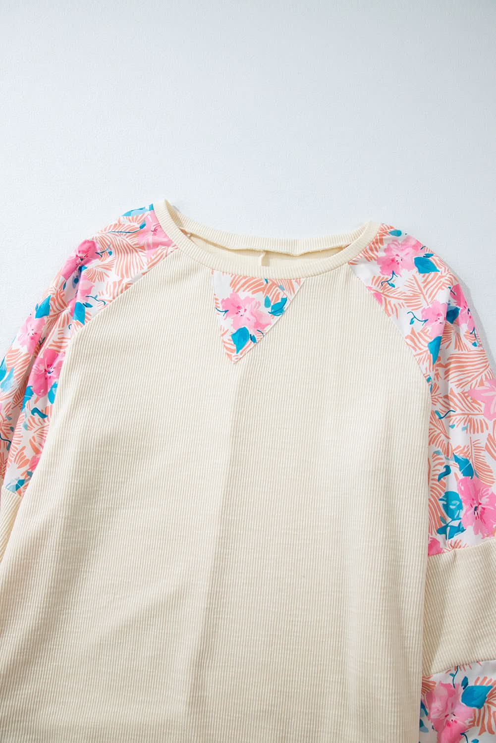 Plus-size apricot floral top - Love Salve 