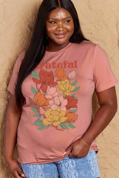 Simply Love: Grateful Flower Tee