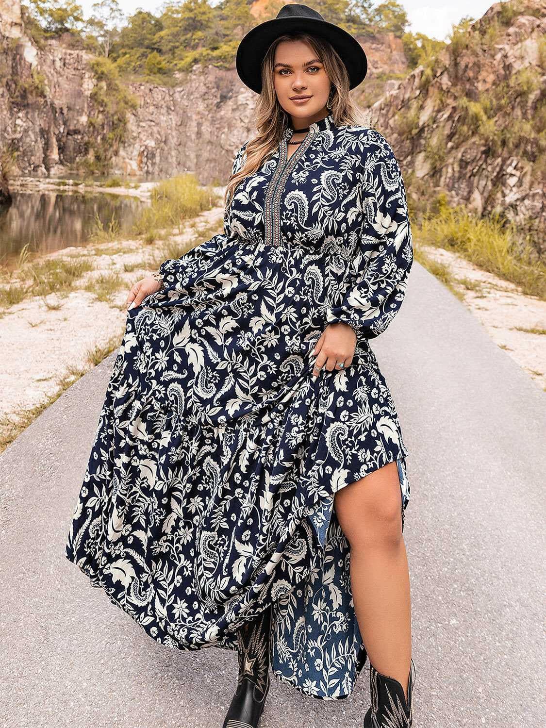 Plus Size Long Sleeve Maxi DressExperience Effortless Style and Comfort with our Plus Size Long Sleeve Maxi Dress
 Indulge in the perfect blend of elegance and ease with our Plus Size Long Sleeve MLove Salve Size Long Sleeve Maxi Dressplus