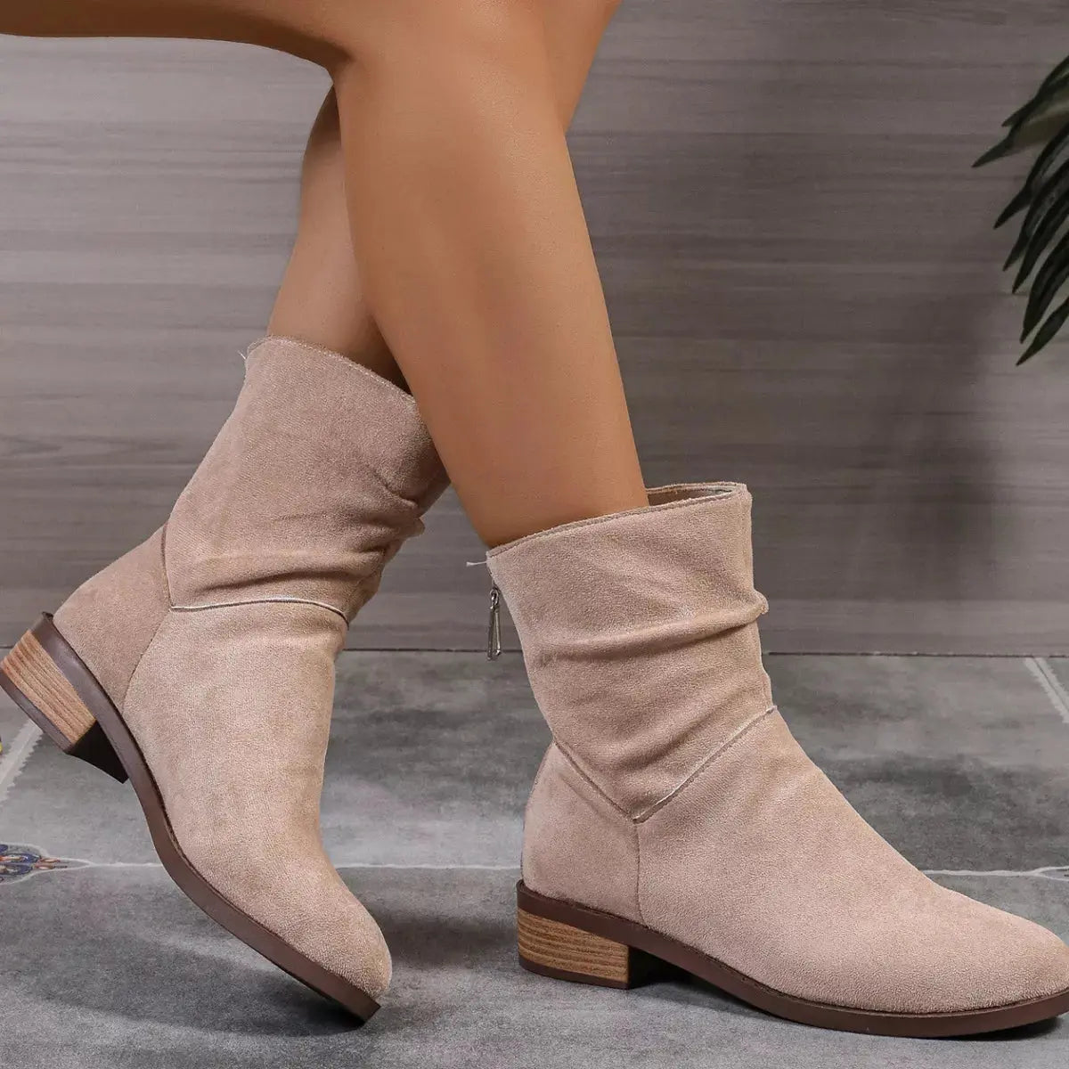 Point Toe Block Heels Boots Simply Love