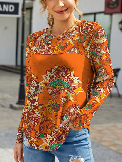 Printed long sleeve tee - comfy style