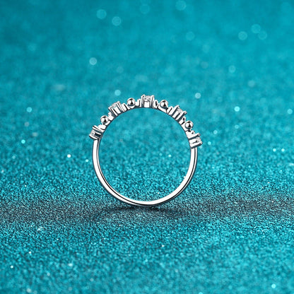 Moissanite 925 Sterling Silver Ring.