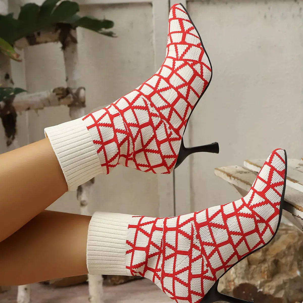Point Toe Flared Heel Boots Simply Love