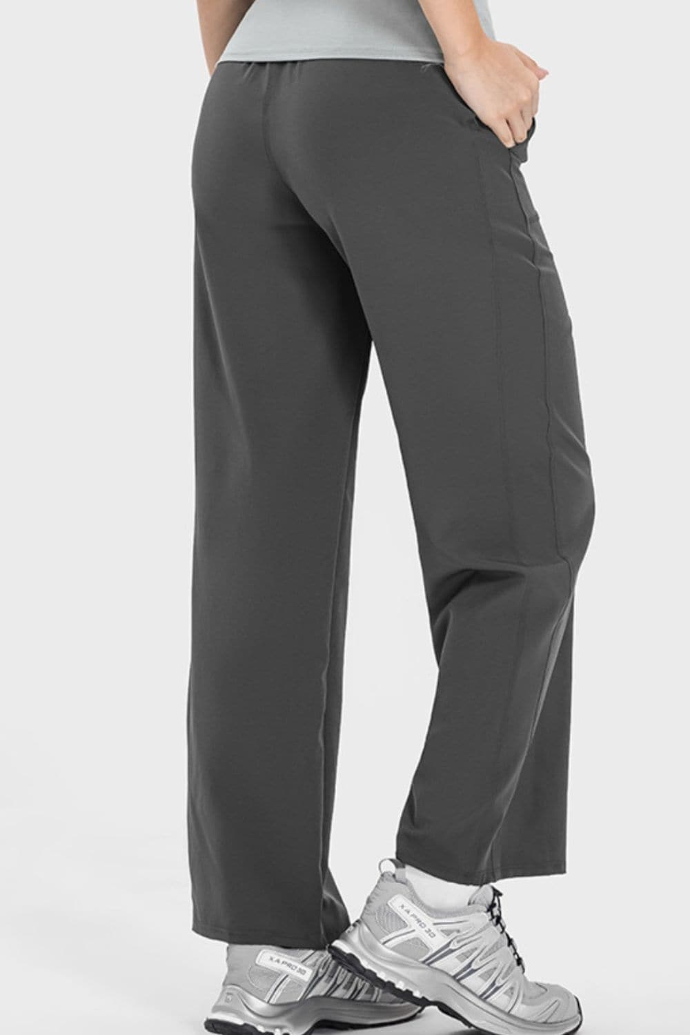 Drawstring Pocketed Active Pants.