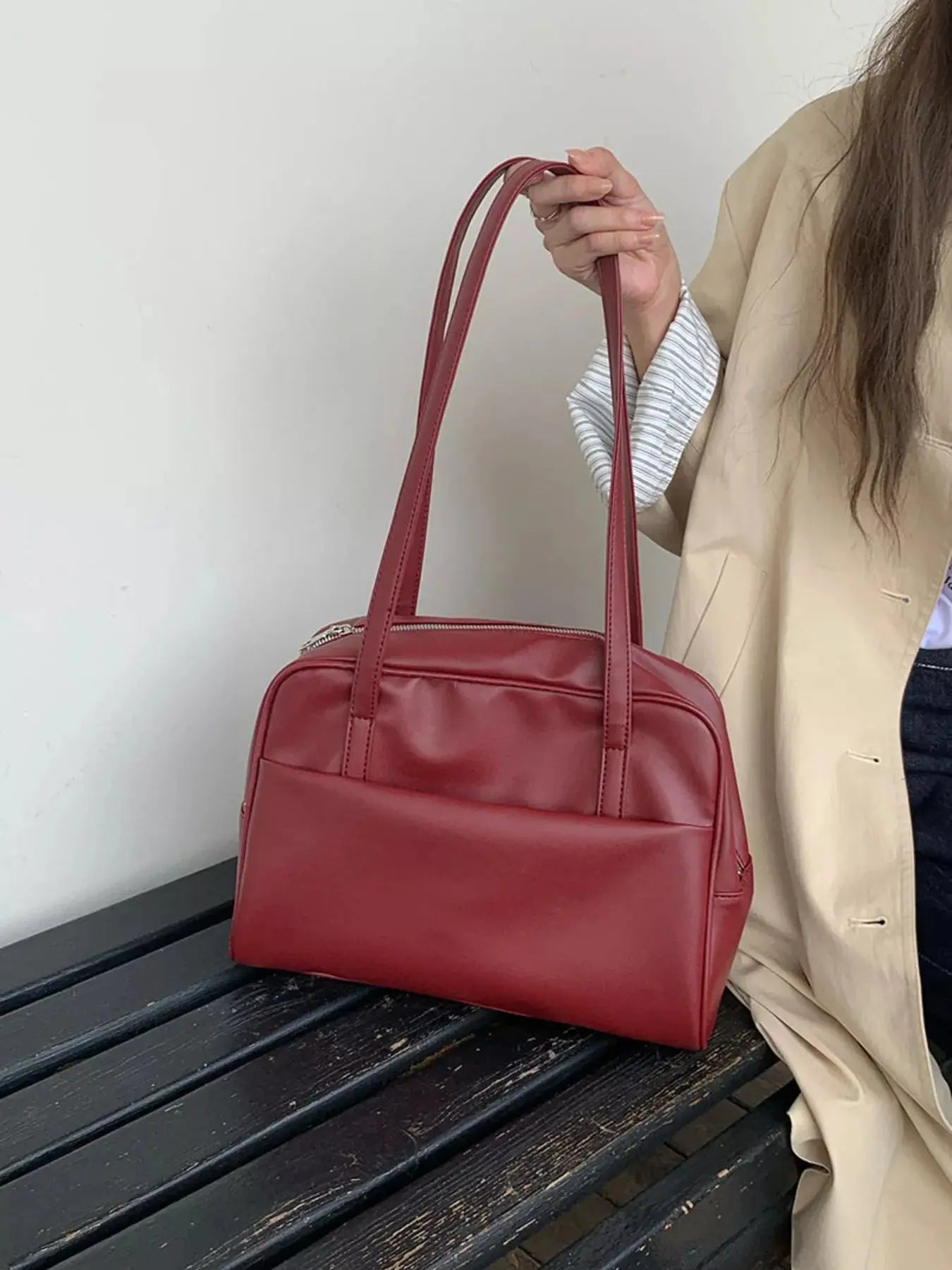 Classic Style Faux Leather Tote Bag Simply Love
