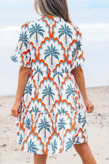 Simply Love: Flowy Palm Tree Dress