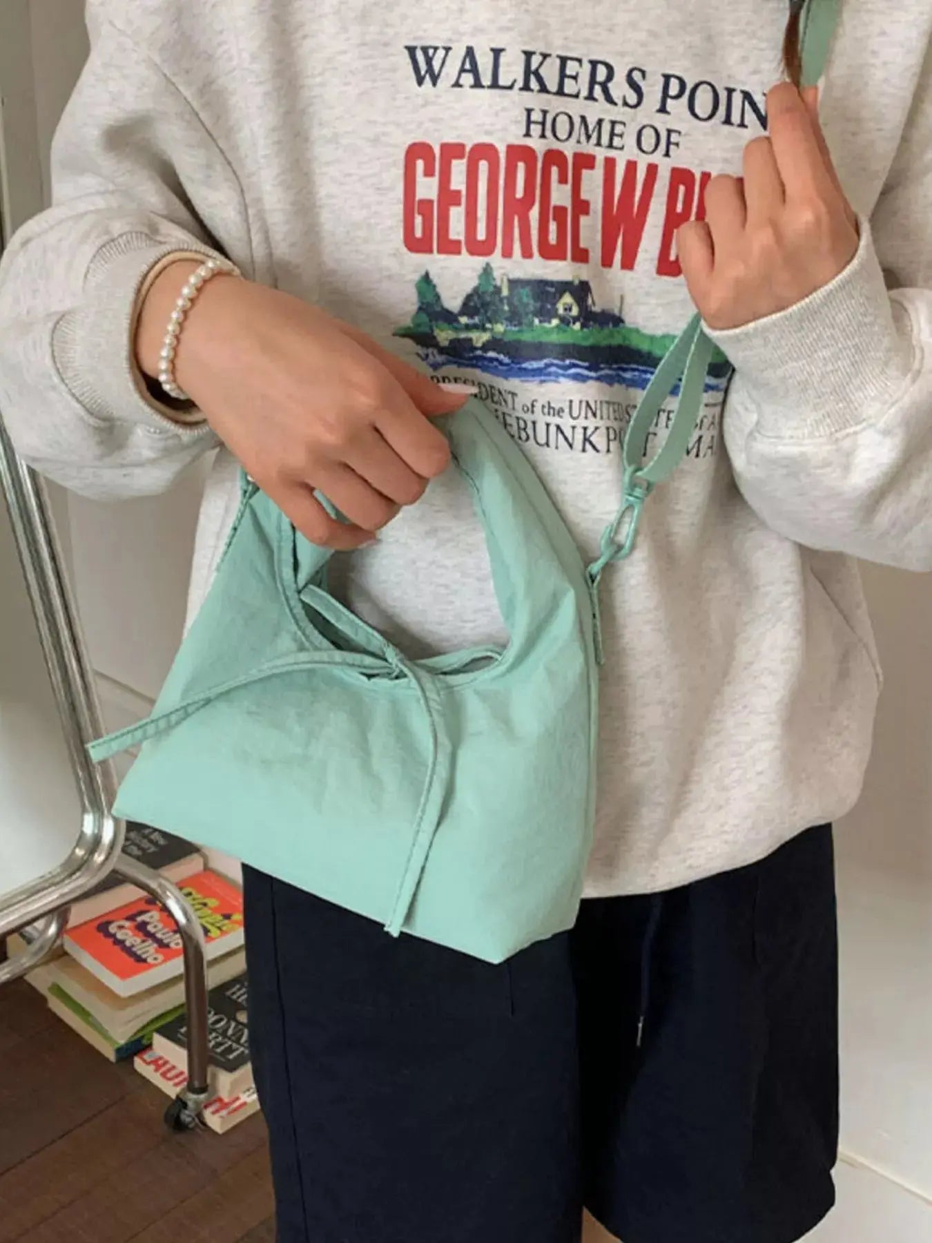 Casual Lightweight Solid Color Crossbody Bag Simply Love