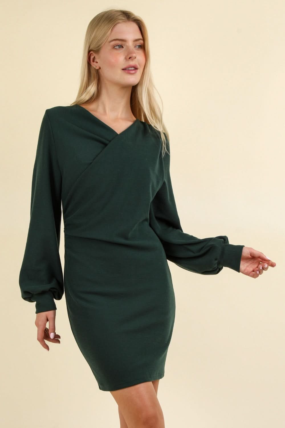 Very J ruched bodycon dress - Love Salve 