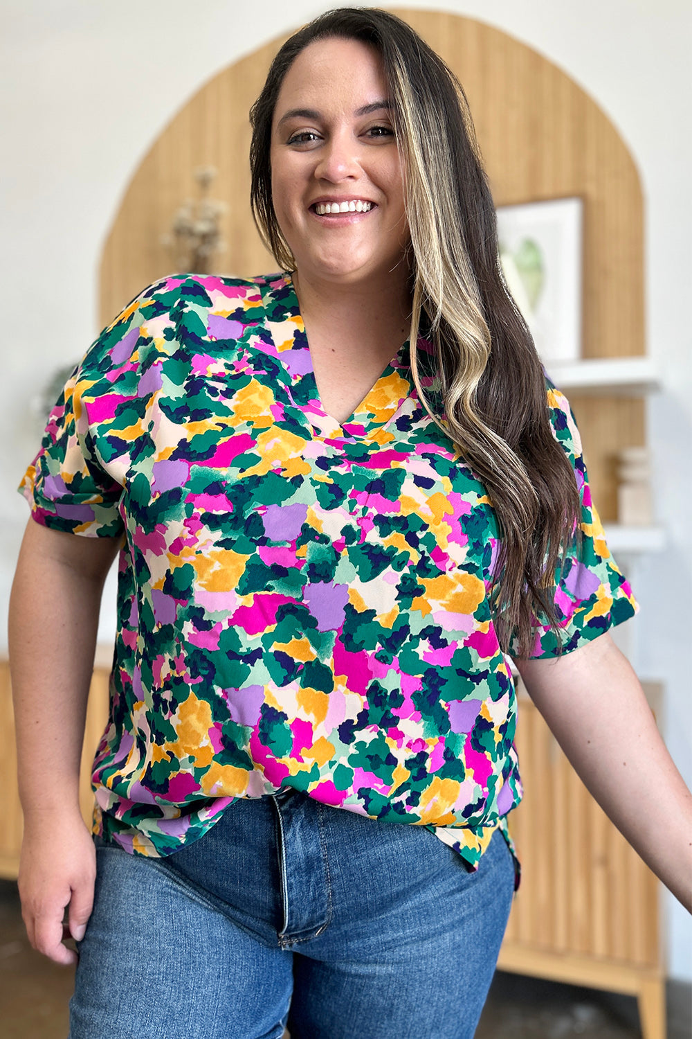 Double Take: V-Neck Blouse