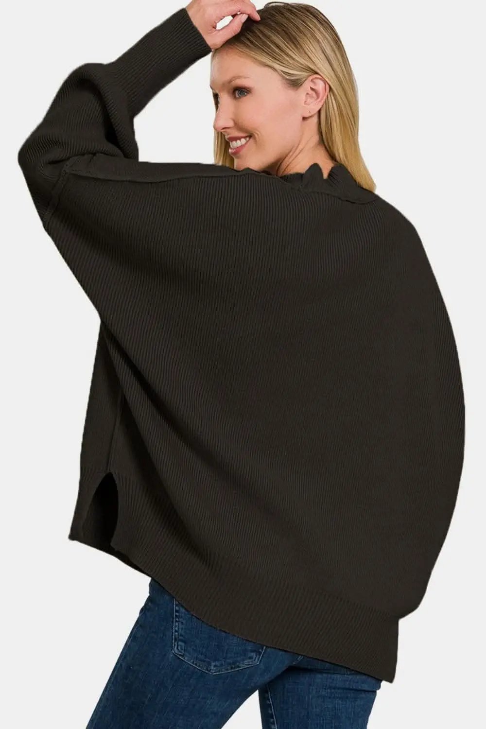 Zenana cozy oversized sweater - Love Salve 