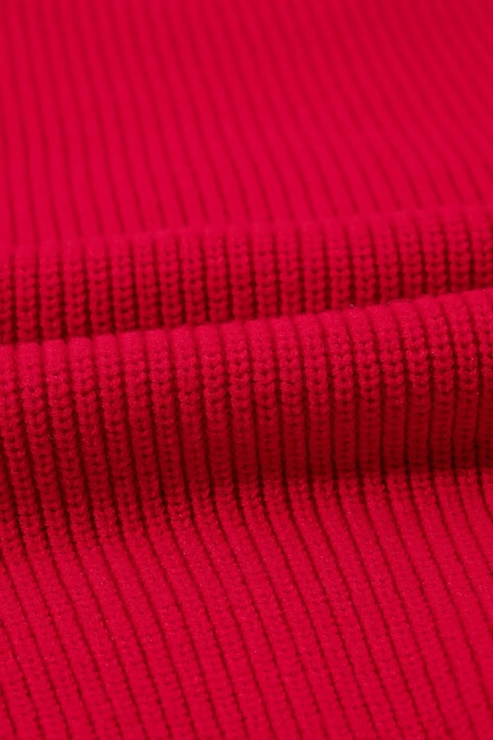 Racing red tinsel plus size sweater - Love Salve 