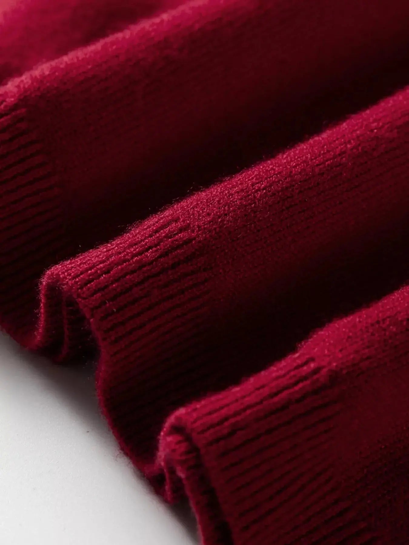 Solid Color Crew Neck Knit Cap Sleeve Sweater Simply Love