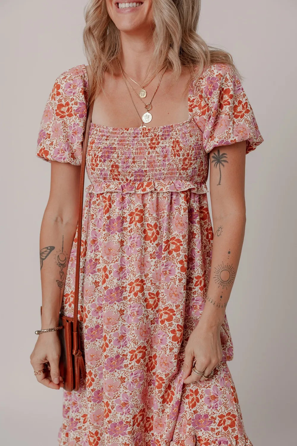 Simply Love: Knotted Ruffle Midi Dress