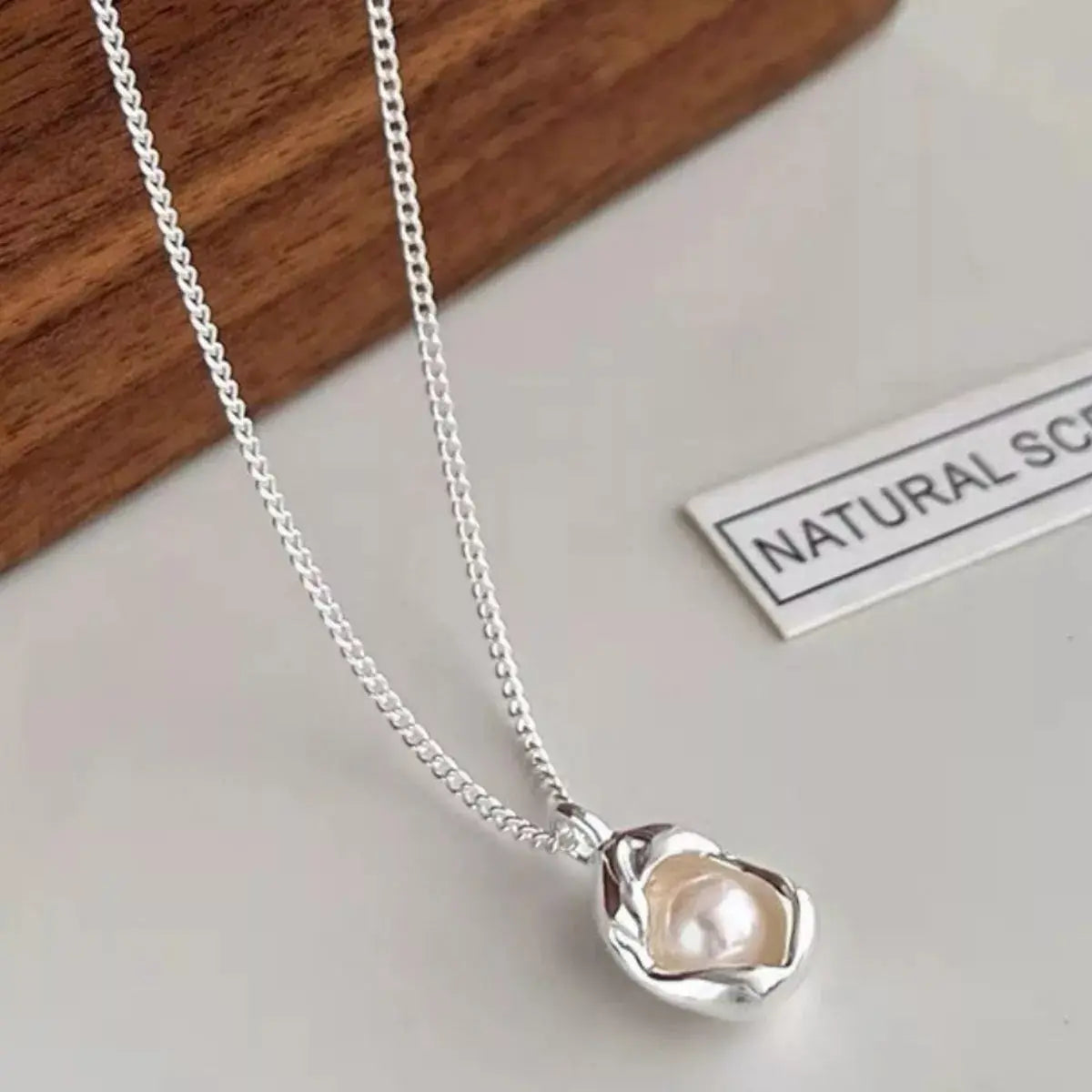 Pearl 925 Sterling Silver Necklace Simply Love