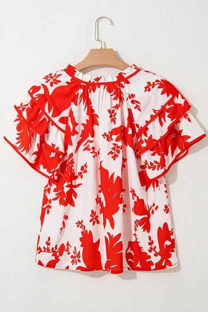 Simply Love: Tiered Ruffle Blouse