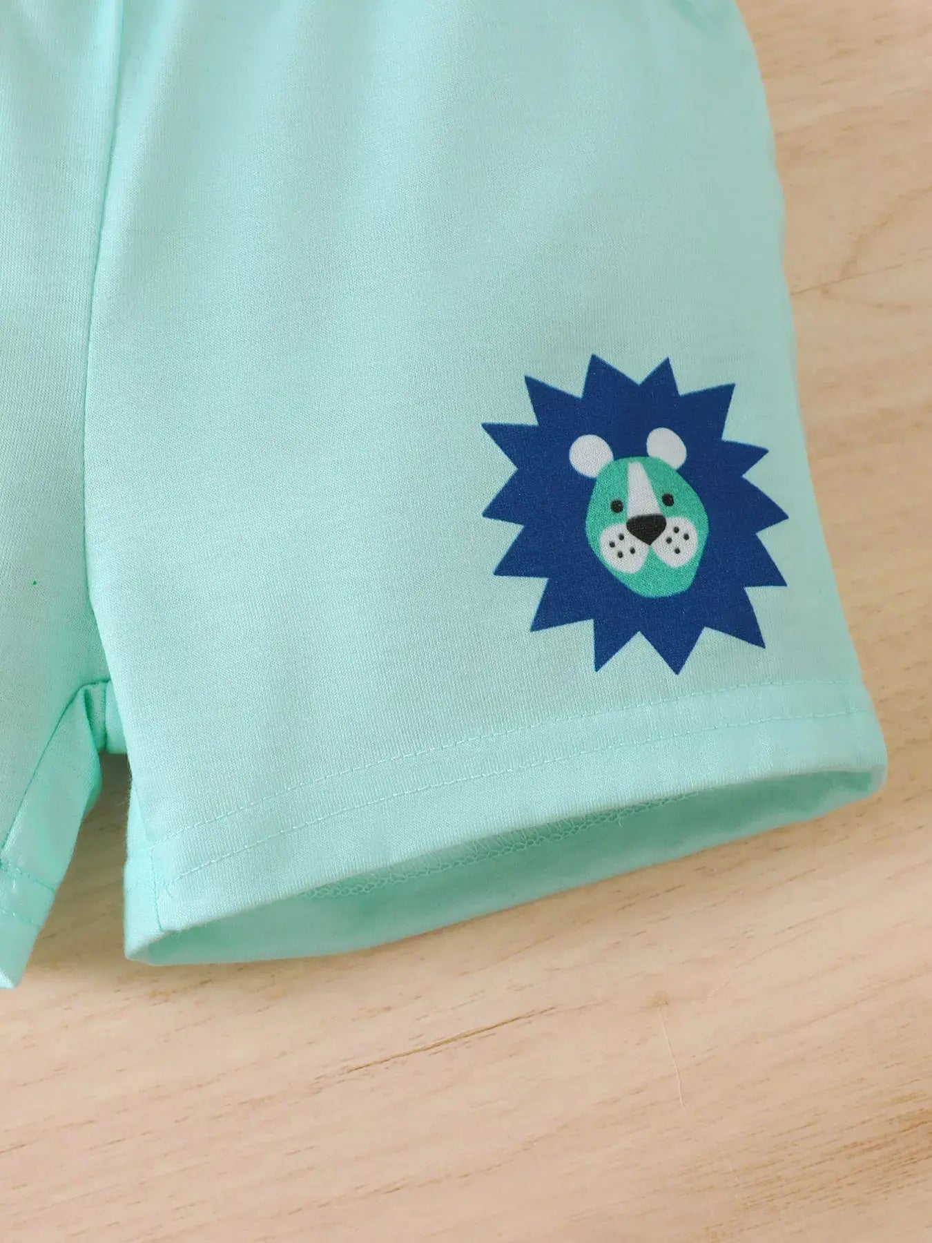 Children's Lion Short Sleeve Top and Shorts Set Simply Love