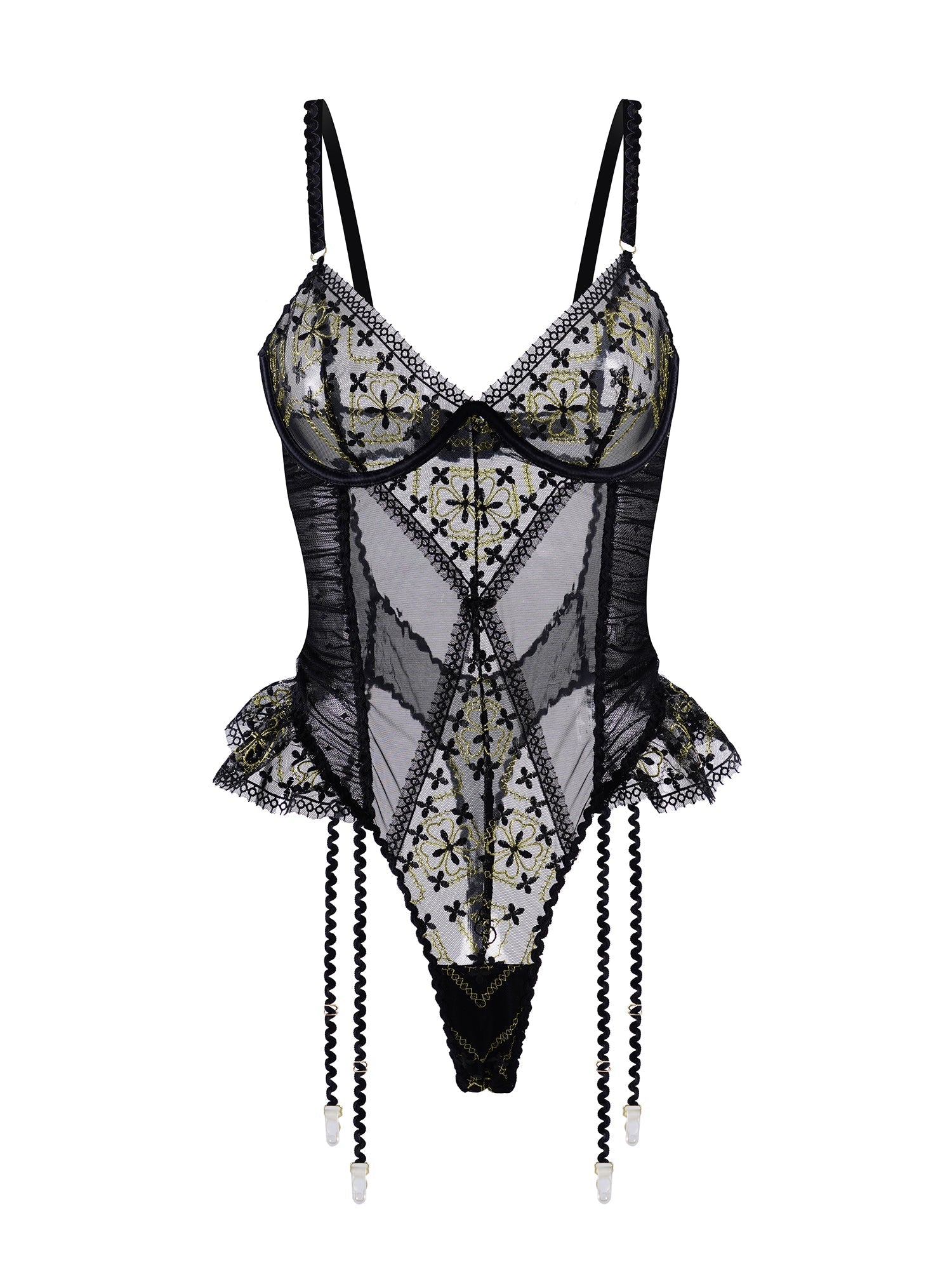 Anastasia Midnight Gold Bodysuit Hello.LA.Girl