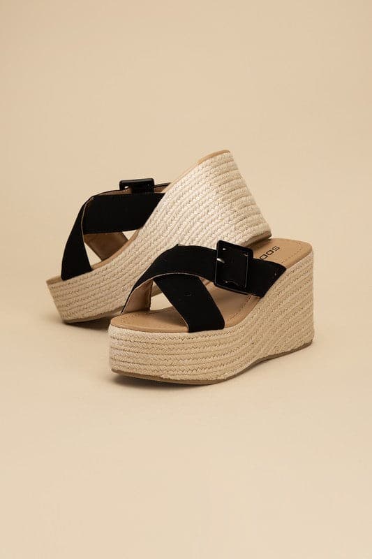 Manta Espadrille Platform Slides.