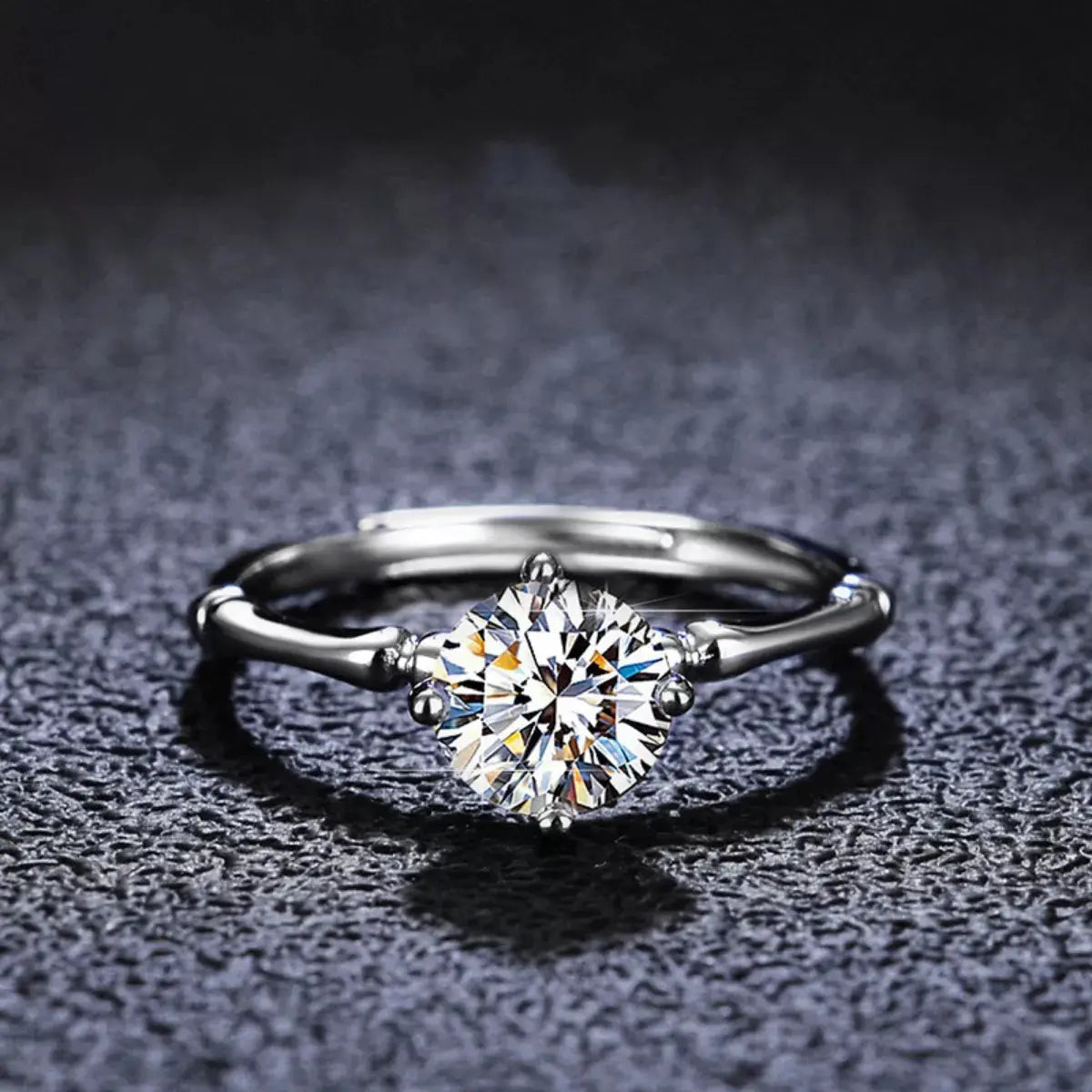 1 Carat Moissanite Minimalist Ring Simply Love