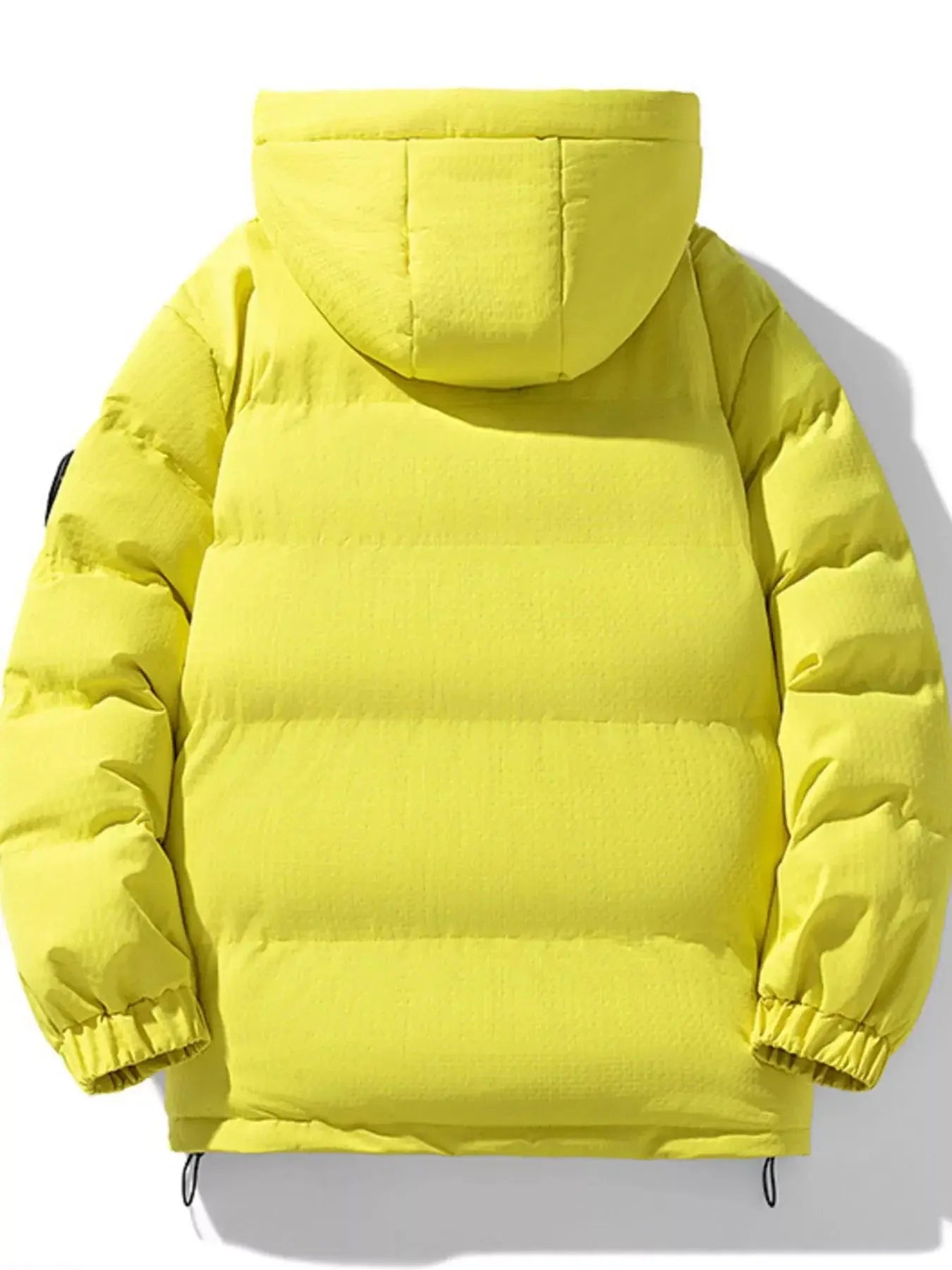 Men's Plus Size Contrast Hooded Puffer Jacket Simply Love