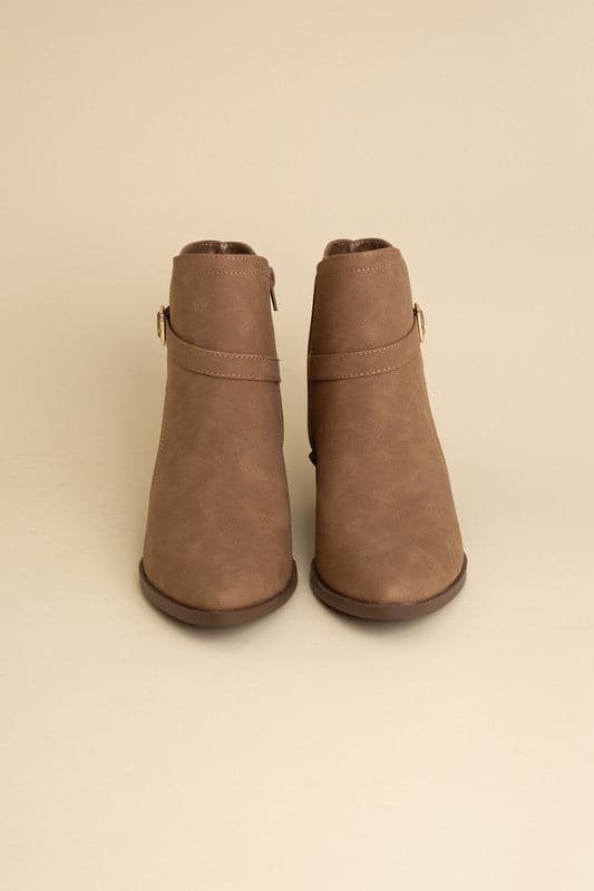 Nadine Ankle Buckle Boots.