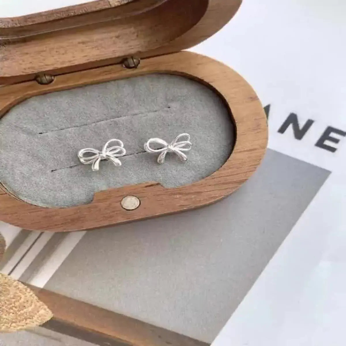 925 Sterling Silver Bow Earrings Simply Love
