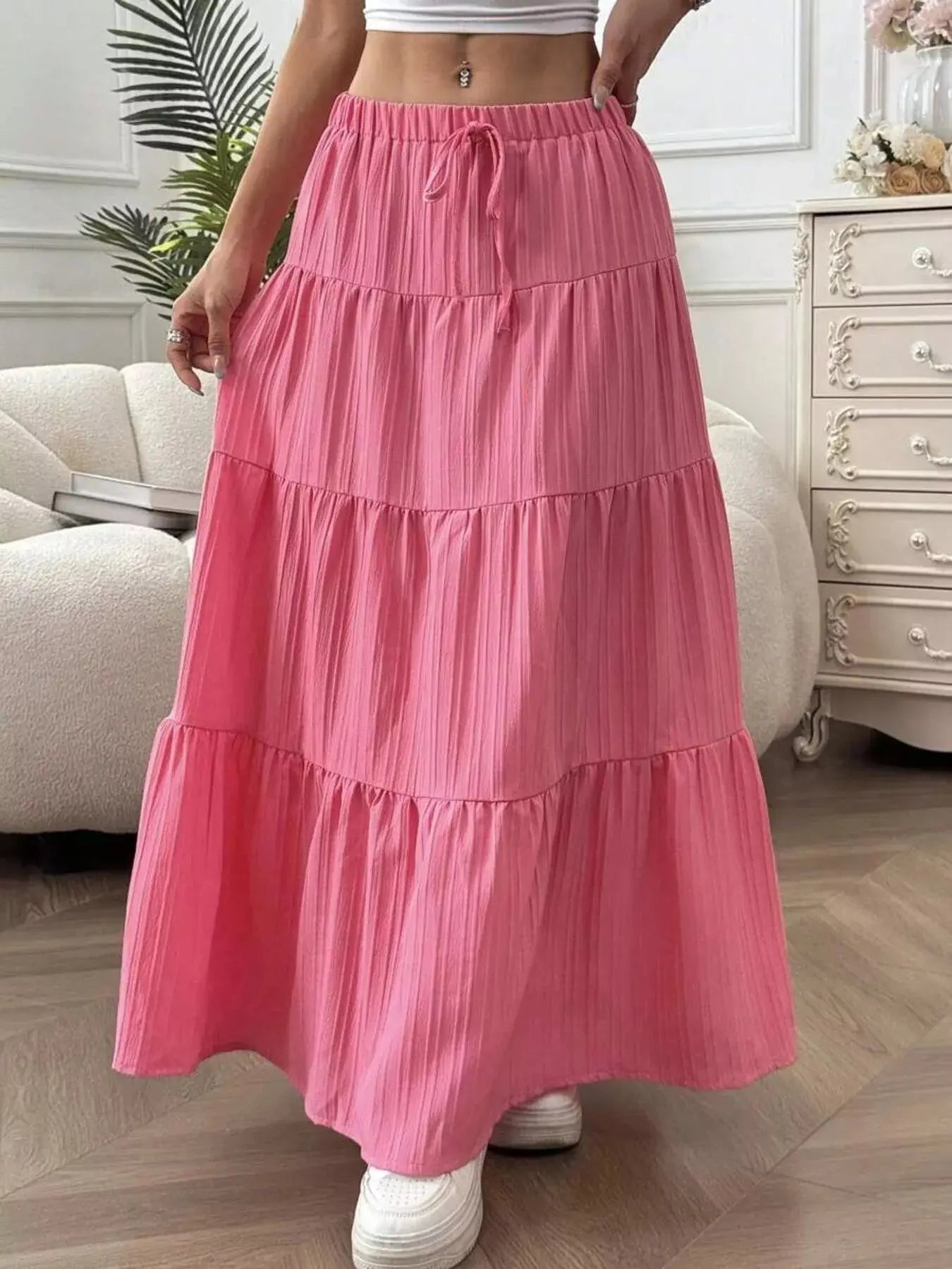 Flowy Tiered Maxi Skirt Simply Love